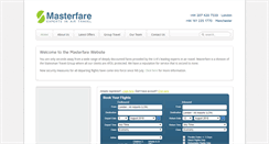 Desktop Screenshot of masterfare.co.uk