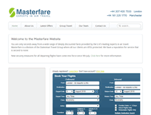 Tablet Screenshot of masterfare.co.uk